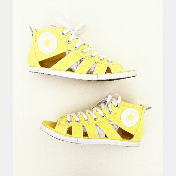 converse gladiator sandals yellow